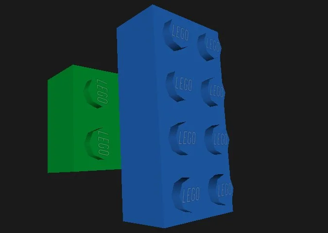 2 bricks in LDView