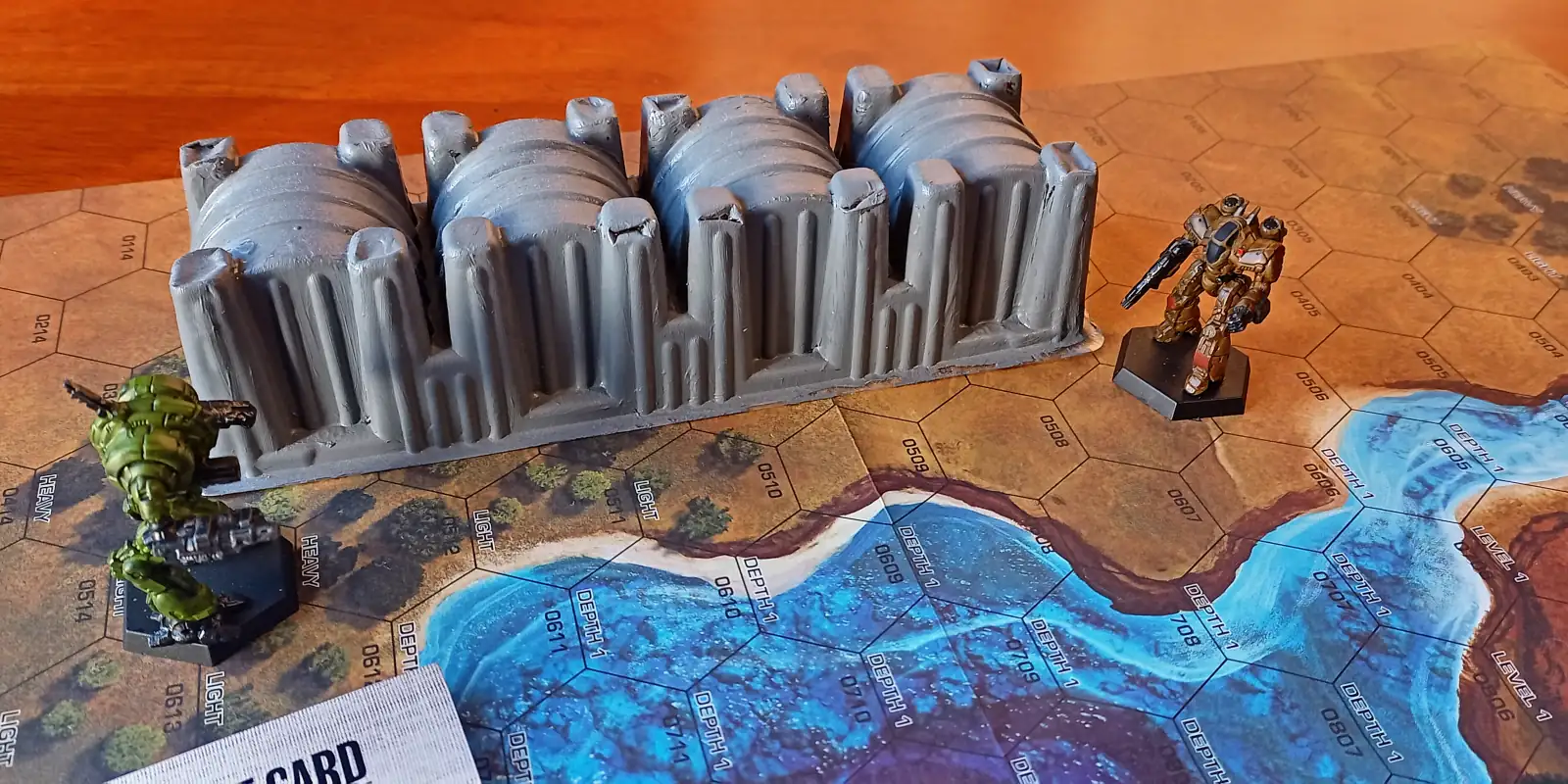 Terrain adds variety to the game.