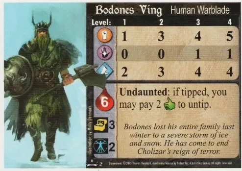 Bodones Ving card