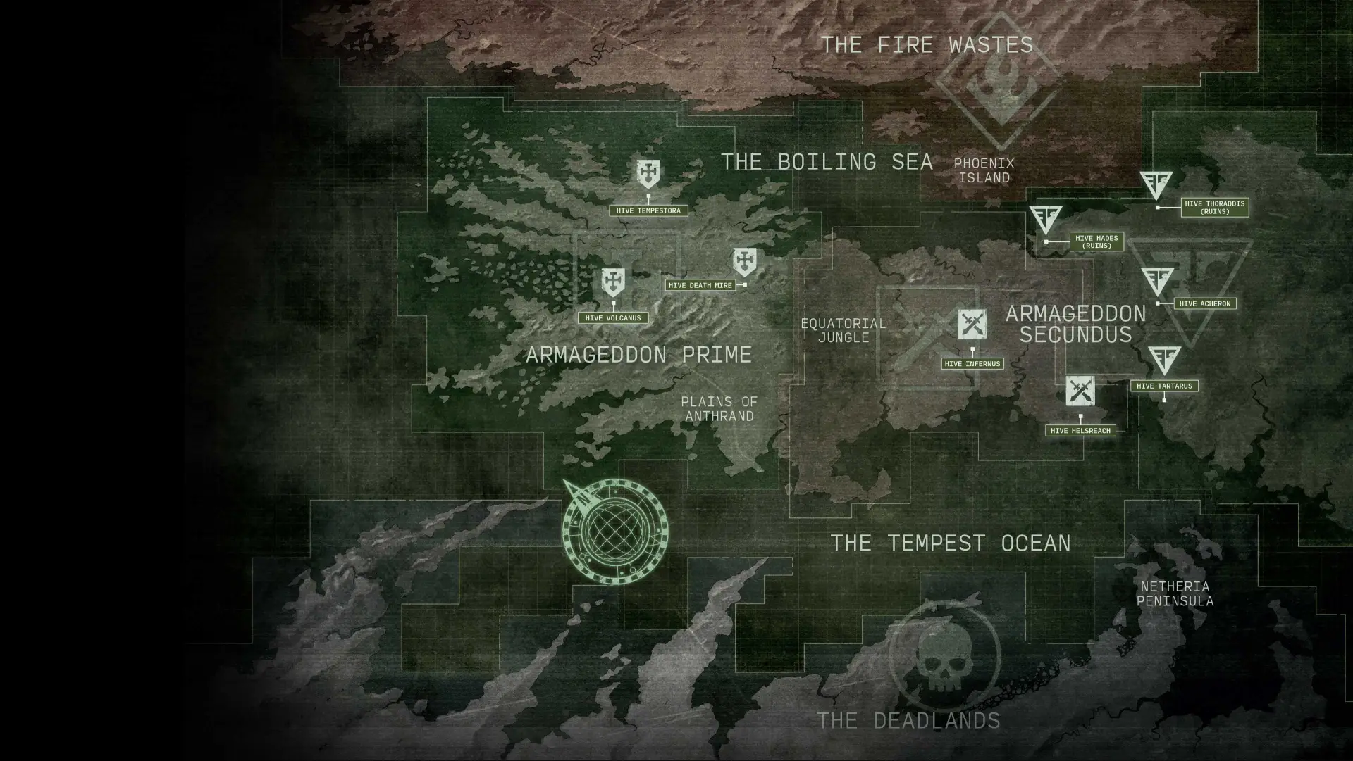 A partial map of Armageddon, image by Games Workshop